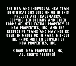 NBA Live 96 screenshot 4 for Super Nintendo
